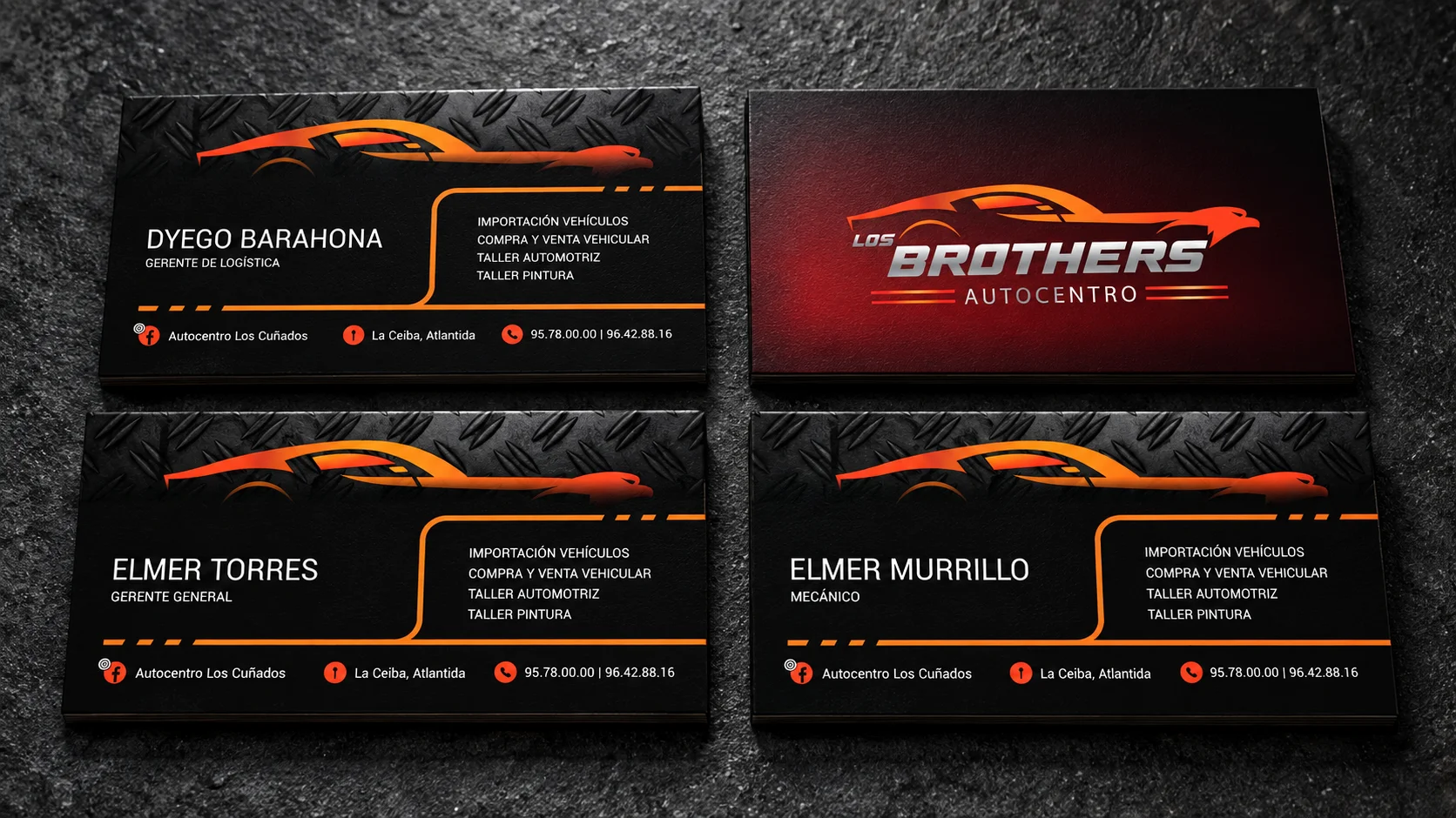 Los Brothers · Tarjetas de presentación