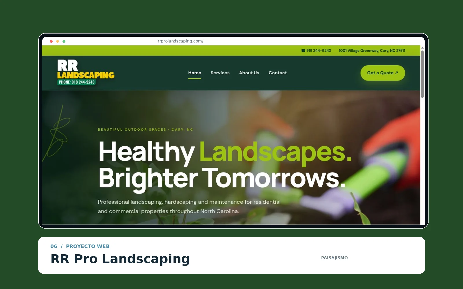Portada de RR Pro Landscaping