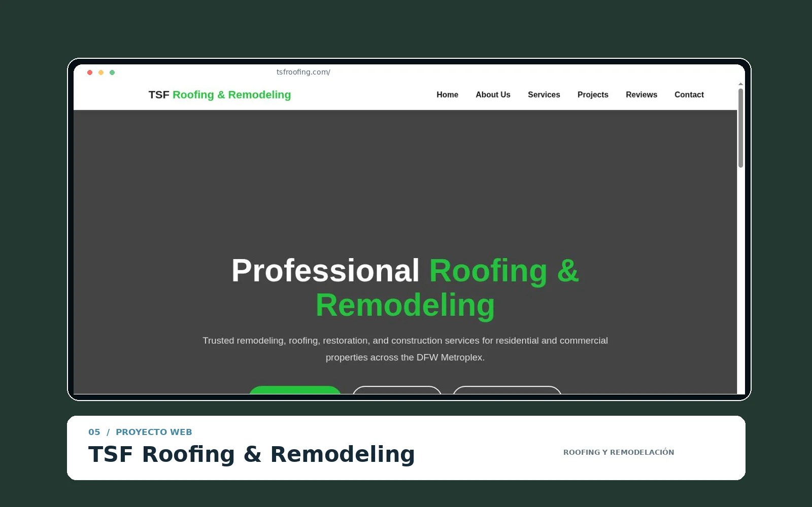 Portada de TSF Roofing & Remodeling